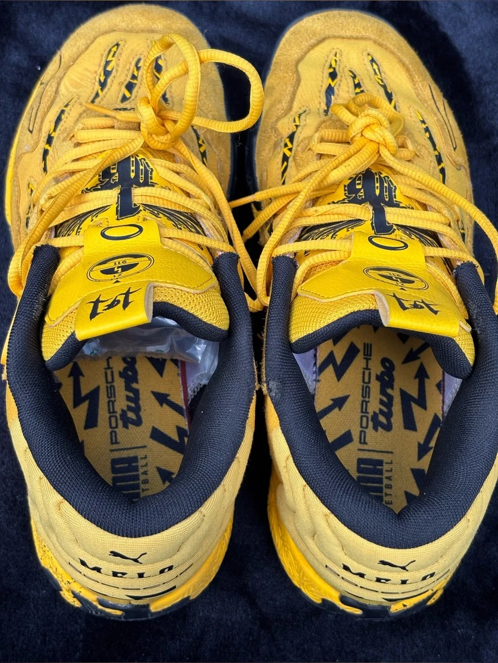 Puma Porsche x MB.03 Sport Yellow 309847-01 Men’s Size 9.5 Basketball Shoes EUC - Picture 10 of 12